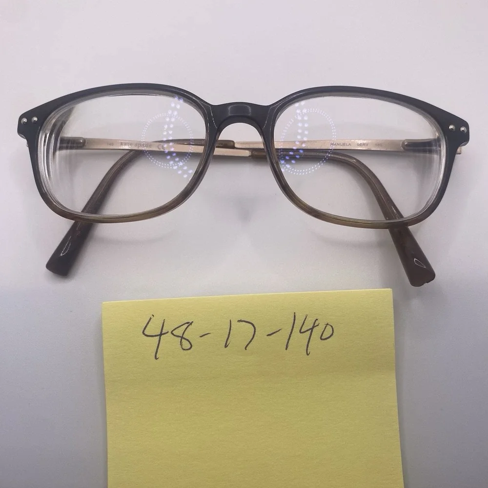 Kate Spade Eyeglasses Women FRAME ONLY Manuela 0ERV 48-17-140 Tortoise Gold 756
